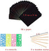 50Pieces Rainbow Scratch Paper,Scratch Art Set,Black Scratch Off Art Crafts Notes Boards Sheet with 5 Wooden Stylus,4 Drawing Stencils for Easter,Party,Chritmas,Birthday, Gift