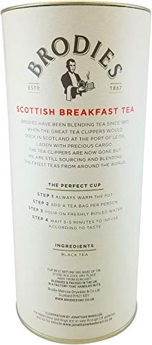Brodies Tea, Scottish Breakfast, 50-Count Tea Bag 4.4oz