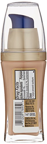 L'Oreal Paris Visible Lift Serum Absolute Foundation, Creamy Natural, 1 Ounce