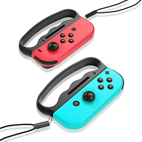 ECHZOVE Grip for Switch Fitness Boxing, Handle for Nintendo Switch Boxing - 2 Packs (Black)