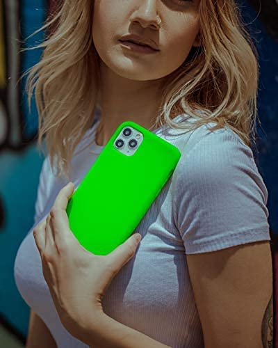 FELONY CASE - iPhone 13 Pro Case - Stylish Neon Green Silicone Phone Cover - Wireless Charging Compatible, 360° Shockproof Protective Cases for Apple iPhone 13 Pro