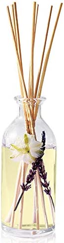 Urban Naturals Lavender Vanilla Reed Diffuser Set | Room Scent Infuser with Real Lavender & Natural Flowers | Soothing Scent Makes a Great Housewarming Gift | Great Idea