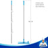 MR.SIGA Large Surface Microfiber Mop - Size: 15.3" x 8.3" 39 x 21cm, 2 Free Microfiber Refills Included
