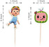 Cocomelon Cake topper for children's birthday party, cake decoration for baby shower (cocomelon 24pcs)