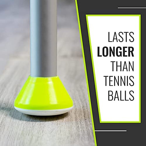 HealthSmart Walker Glides, Walker Caps or Walker Pads also for Rollators, Universal Fit, Pack of 2