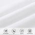 Easy-Going Bed Skirt for Queen or King Size Bed, 18 Inch Tailored Drop, Fitted with Adjustable Elastic Belt, Convenient to Use Without Lift The Mattress (Queen/King, White)