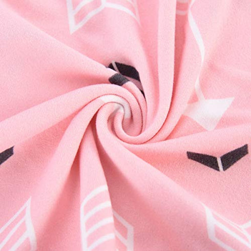 Baby Car Seat Covers-Acrabros Multifunctional Infant Carseat Canopy for Boys Girls,Stretchy Breathable Adjustable Peep Window Universal Fit Pink"Baby Arrow"