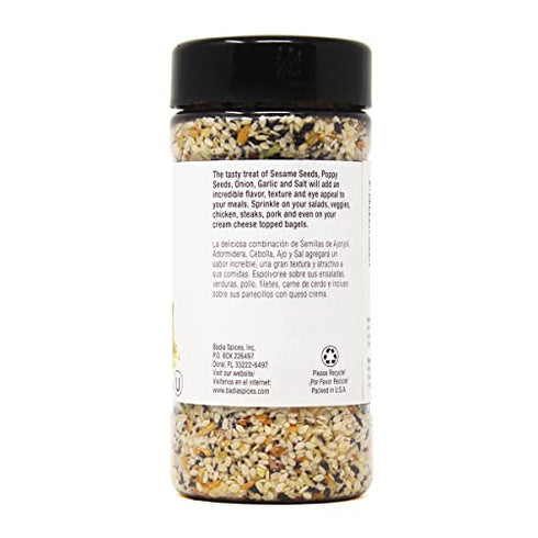 Badia Everything Bagel Mix Seasoning, 5.5 Ounce Bottle