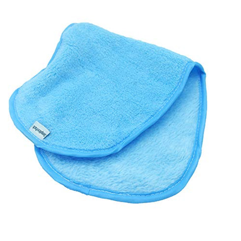 4 Pack Reusable Flannel Microfiber Makeup Remover Eraser Washcloths Face Facial Erase Cleansing Clean Cloth Towel, Chemical Free, Remove Makeup Instantly with Just Water Suitable for All Skin Types