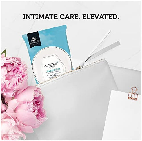 Summer’s Eve Fragrance Free Gentle Daily Feminine Wipes, pH balanced, 32 Count