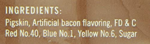 Pork Chomps Baked Pork Skin Dog Chews, 6-inch Twists, Bacon Flavor Wrap, 4 Count