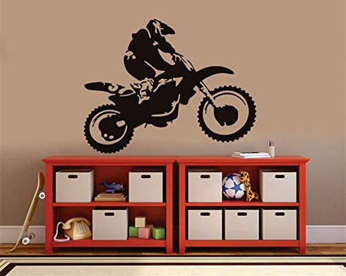 YttBuy Dirt Bike Wall Decals Motocross Decal Motocross Wall Decals Motocross Wall Decal Motocross Decals Dirt Bike Decals for Wall Dirt Bike Wall Sticker for Motocross Bedroom