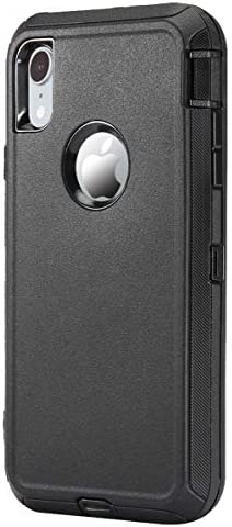 Stroson for iPhone XR Case with Built in Screen Protector, 3 in 1 Full Body Drop Protection Heavy Duty Shockproof Rugged Bumper for Women Man Protective Cover Phone Case for iPhone XR 6.1” (Black)
