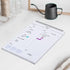 Daily Planner Notepads - A5 Scheduler, To Do List with Priorities, Notes, Meals and Water Intake Tracker, Spiral Daily Planning Pad with 52 Undated Agenda Tear-off Sheets, 6.5" x 9.8" ( Blue )