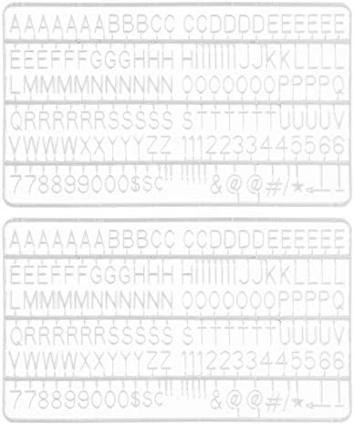 3/4 Inch Letters for Flet Letter Boards,300 Pieces Including Letters, Numbers & Symbols for Changeable Plastic Message Boards (White)