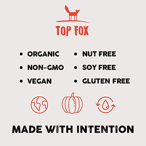 Top Fox Snacks - Organic Pop-Roasted Pumpkin Seeds | Healthy Protein Snacks - Gluten Free - Keto and Vegan Friendly (Salt & Pepper, 3.5 oz - 2 Pack)