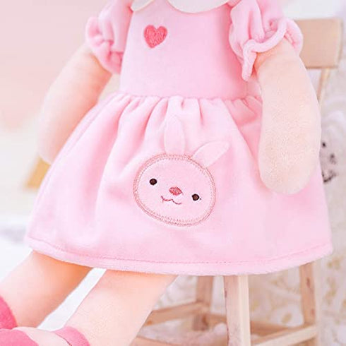 Gloveleya Baby Doll Girl Gifts Soft Plush Bunny Dolls 14" with Gift Box