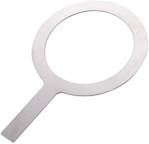 UPKOCH Stainless Steel Baking Cup Ring Milk Coffee Cup Rim Protective Cover with Handle For Tea Dessert Shop Cafe