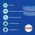 Secure Comfort Strips Waterproof Denture Adhesive - Zinc Free - Extra Firm Hold For Lower Dentures - 15 Strips