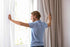 WPM WORLD PRODUCTS MART White Window Sheer Treatment Panels Beautiful Rod Pocket Voile Elegance Curtains Drapes for Living Room, Bedroom, Kitchen Fully Stitched, Set of 2 (White, 63" Inch Long)