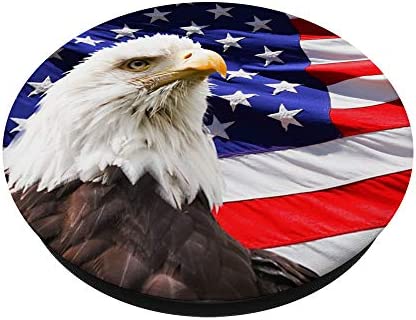 Pop Socket American Flag With Eagle Phone Grip PopSockets PopGrip: Swappable Grip for Phones & Tablets