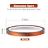 3 Rolls Heat Tape, 10mm x 90ft Heat Resistant Tape, No Residue Heat Transfer Tape Kapton Tape, Heat Tape for Sublimation, Heat Press, Electronics, Soldering, 3D Printing
