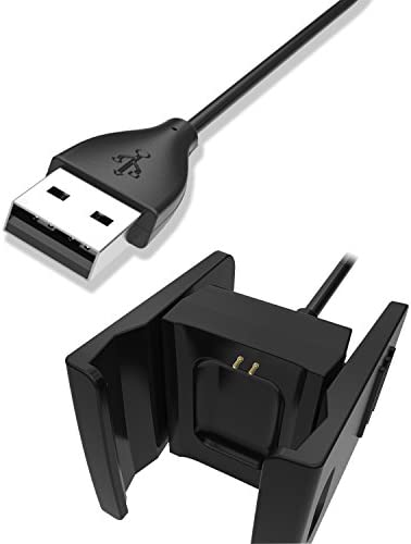 KingAcc Compatible with Fitbit Charge 2 Charger, Replacement USB Charging Cable Cord Charger Cradle Dock Adapter for Fitbit Charge 2, Fitness Tracker Wristband Smart Watch