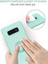 BENTOBEN Samsung Galaxy S10e Case, Slim Silicone Soft Rubber with 360° Ring Holder Kickstand Car Mount Supported Shockproof Bumper Protective Case Cover for Samsung Galaxy S10e 5.8" (2019), Mint Green
