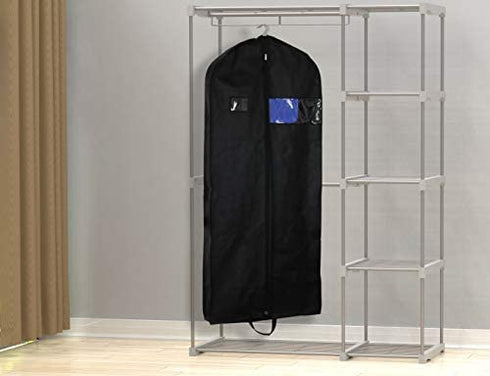 Simplehousware 60-Inch Heavy Duty Garment Bag for Suits, Tuxedos, Dresses, Coats