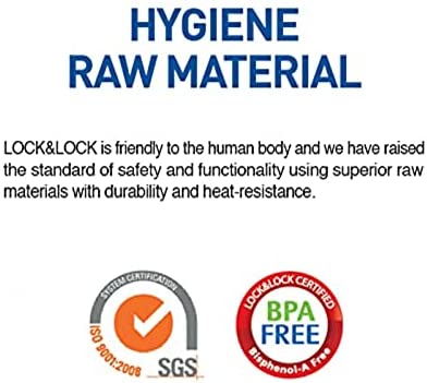 (Pack of 4) LOCK & LOCK Airtight Rectangular Food Storage Container 6-oz / 0.76-cup