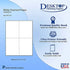 Heavyweight Blank Postcard Paper for Printing - 20 Sheets / 80 Postcards - White - Perforated 4 per Sheet - Thick 80lb Cover Cardstock - Inkjet/Laser Printable