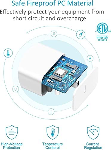 ?Apple MFi Certified? iPhone Fast Charger USB C Wall Charger 20W PD Adapter with 6FT Charging Cable Compatible iPhone 14/14 Pro/14 Pro Max/14 Plus/13 12 11 Pro Max/Pro/Mini/Xs Max/XR/X, iPad and More