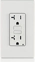 Leviton GFTR2-W Self-Test SmartlockPro Slim GFCI Tamper-Resistant Receptacle with LED Indicator, Wallplate Included, 20-Amp, White