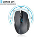 TECKNET Wireless Mouse, 2.4G Ergonomic Optical Mouse with USB Nano Receiver for Laptop, PC, Computer, Chromebook, Notebook, 6 Buttons, 24 Months Battery Life, 2600 DPI, 5 Adjustment Levels