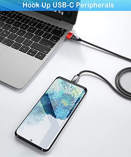 Elebase USB to USB C Adapter 4Pack,Type C Female to A Male Cable Converter for Apple Watch Ultra iWatch 7 8 SE,iPhone 14 13 12 11 Pro Max Plus,Airpods,iPad 8th 9th 10th Air 4th 5th Mini 6th Generation