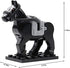 Feleph Black War Horses Set Animals Building Block Toys Ranch Farm Medieval Knight Accessories Compatible with Major Brands?5 PCS?
