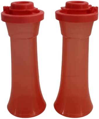 Tupperware 4" Small Mini Salt & Pepper Shaker Set of 2 in Guava