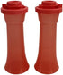 Tupperware 4" Small Mini Salt & Pepper Shaker Set of 2 in Guava