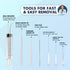 Dr. Frederick’s Original Easy Tonsil Stone Remover Kit - Fast Painless Tonsillolith Removal Tool - Fight Bad Breath - Pick and Oral Irrigator - 8 Pieces