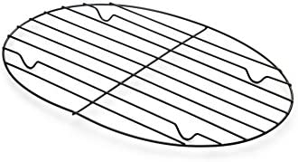 Fox Run - 57213 Fox Run Non-Stick Oval Roasting/Cooling Rack, 11.25 x 8.25 x 0.5 inches, Metallic