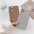 Ownest Compatible with iPhone 12 Case, 12 Pro Case for Soft Liquid Silicone Heart Pattern Slim Protective Shockproof Case for Women Girls for iPhone 12/12 Pro-Brown