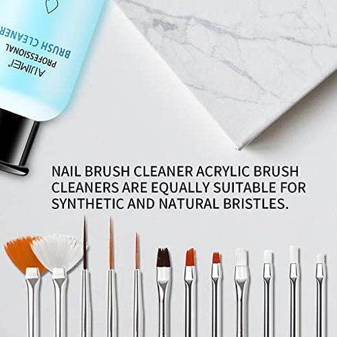 Acrylic Nail Brush Cleaner Acrylic Brush Cleaner Liquid Acrylic Paint Brush Cleaner Nails Artist Acrylic (2oz)