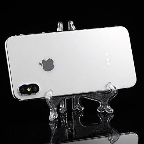 Boao 12 Pieces Plastic Easel Plate Stands Holders Picture Easel, Clear (7 Inches)