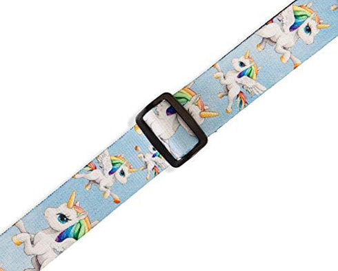Levy's Leathers 1.5" Wide Guitar Strap for Kids with Unicorn Print (MPJR-005)