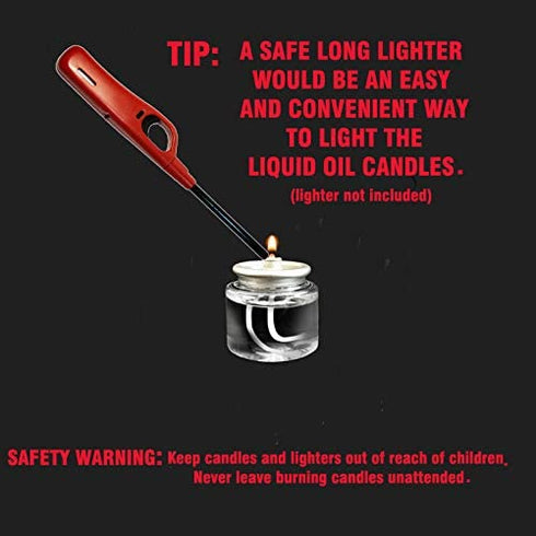30 Liquid Oil Candle Tea Light Fuel Cells Paraffin Wax Candles 8 Hour Extended Burn Time Dripless Smokeless