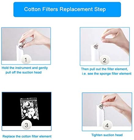 microdermabrasion Machine Filter Pads Microdermabrasions Filters, 500pcs Replacement Sponge Cotton Filter Round Filtering Pads for Blackhead Removal Beauty Machine(25mm)