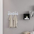 Towel Racks Wall Mount 5 Hooks,Bathroom Hooks Towel Holder Matte Nickel Towel Racks,Rustproof and Waterproof for Bath Towel Organizer,Bedroom,Kitchen,Living Room Towels, Clothing,Keys,Easy Install