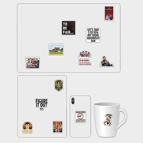 Cool Teen Stickers for Laptop, Skateboard, Unique Vinyl Decal for Water Bottle, Computer, Phone, Travel case, Bike 50pcs Pack (Letterkenny)