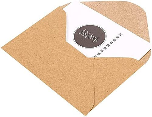 Juvale 100-Count Gift Card Envelopes Brown Kraft Mini Small Envelope for Business Cards Small Note Cards 4.1 x 2.75 Inches