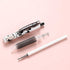 Jisomin Giant star Cute Milky Cow Pens, Retractable Gel Pens, Black Gel Ink Pens, 0.5mm, Bullet Point, Perfect for Office School Supplies Gifts for Boys Girls,Pack of 6pcs (Milky Cow)